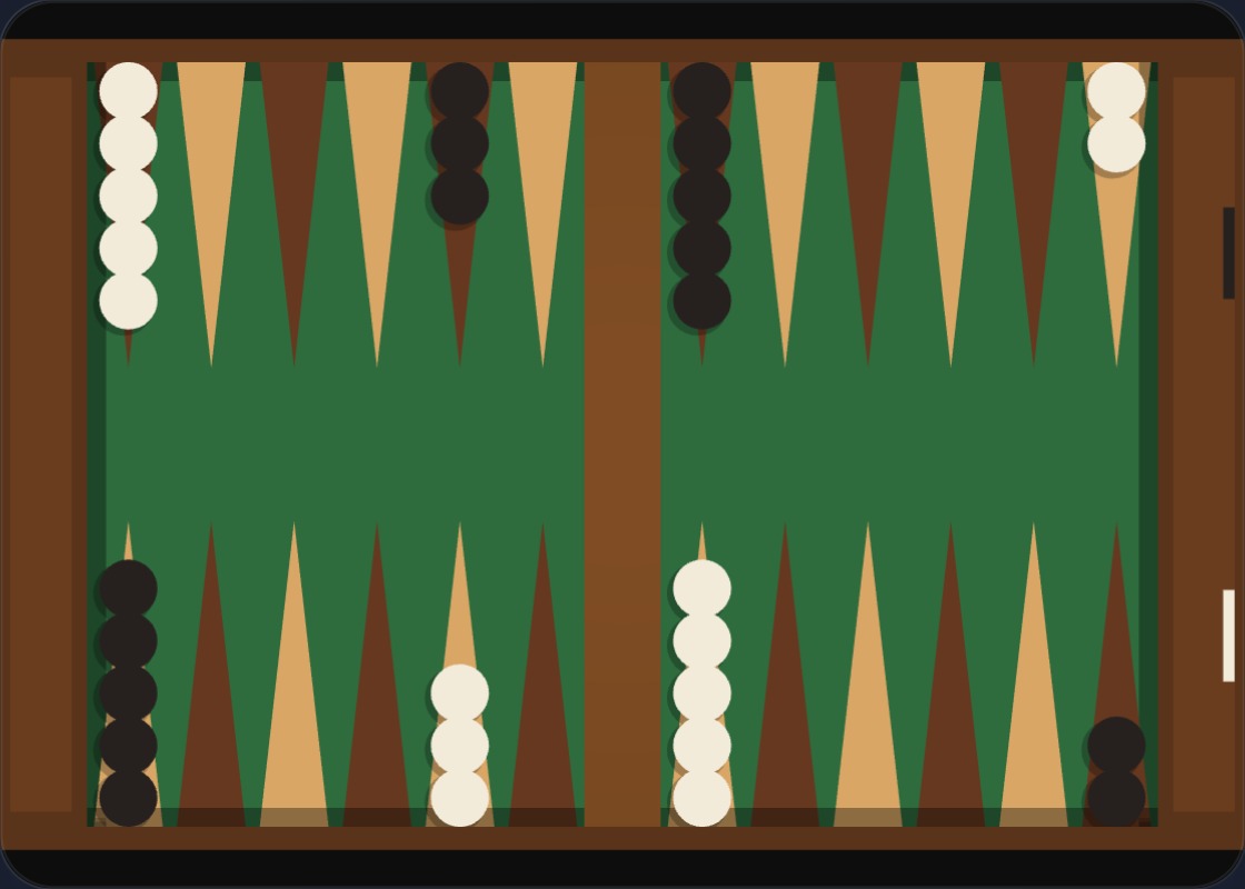 Backgammon Board - Starting Position