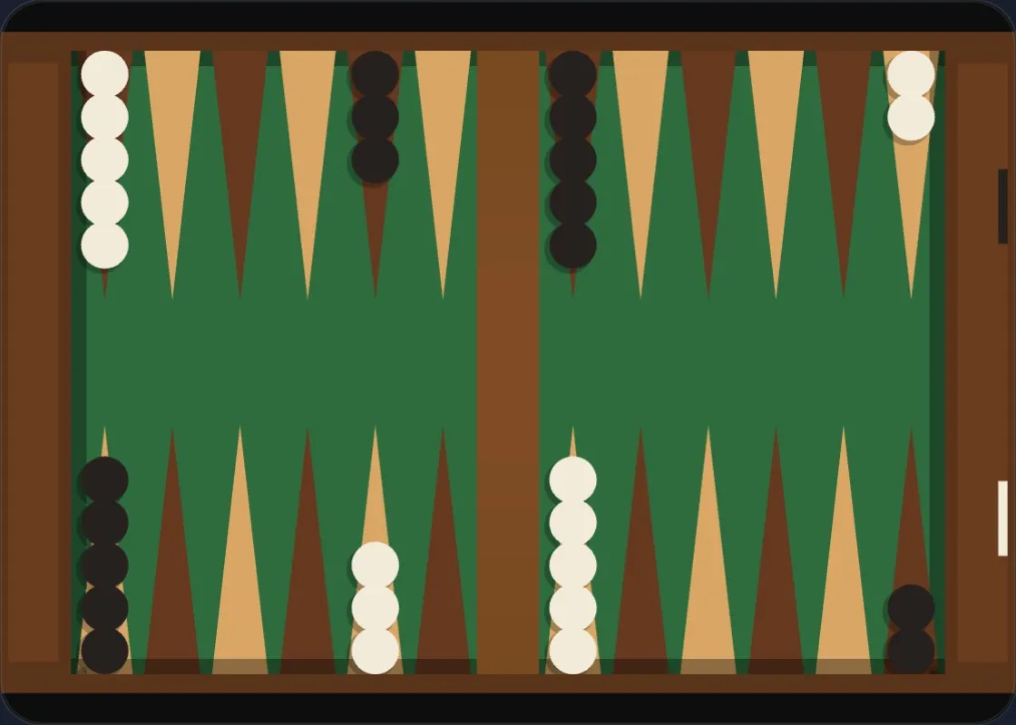 Backgammon Board - Starting Position