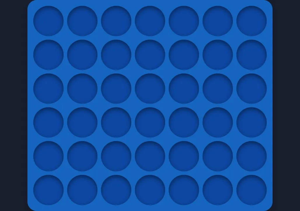 Empty Connect Four board