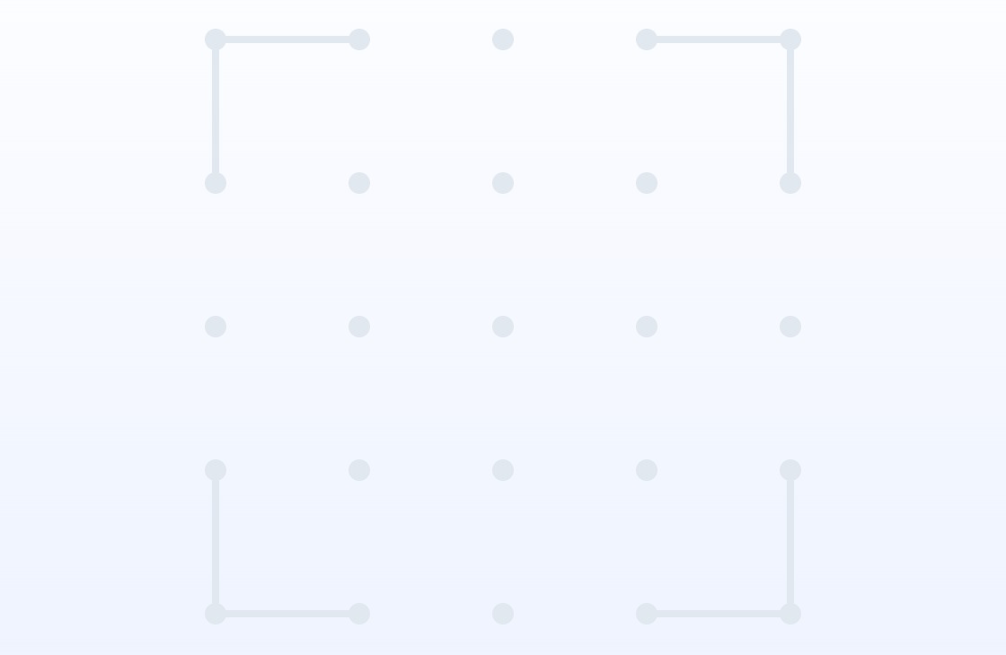 Wczesna siatka 4×4, gdzie każdy gracz narysował izolowane linie w osobnych częściach planszy, utrzymując pola z jednym bokiem każde