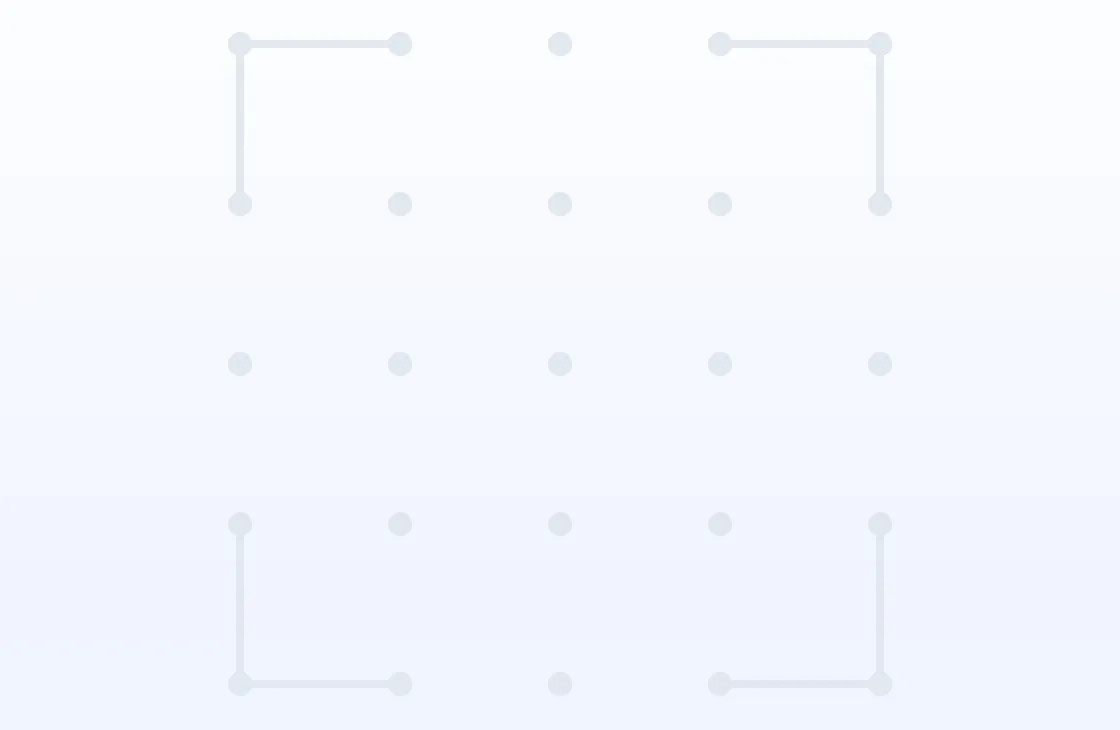 Uma grelha 4×4 no início do jogo onde cada jogador desenhou linhas isoladas em partes separadas do tabuleiro, mantendo as caixas com um único lado cada