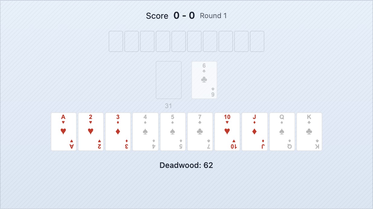 Ręka pokazująca różne wartości kart — niskie karty po lewej, figury po prawej