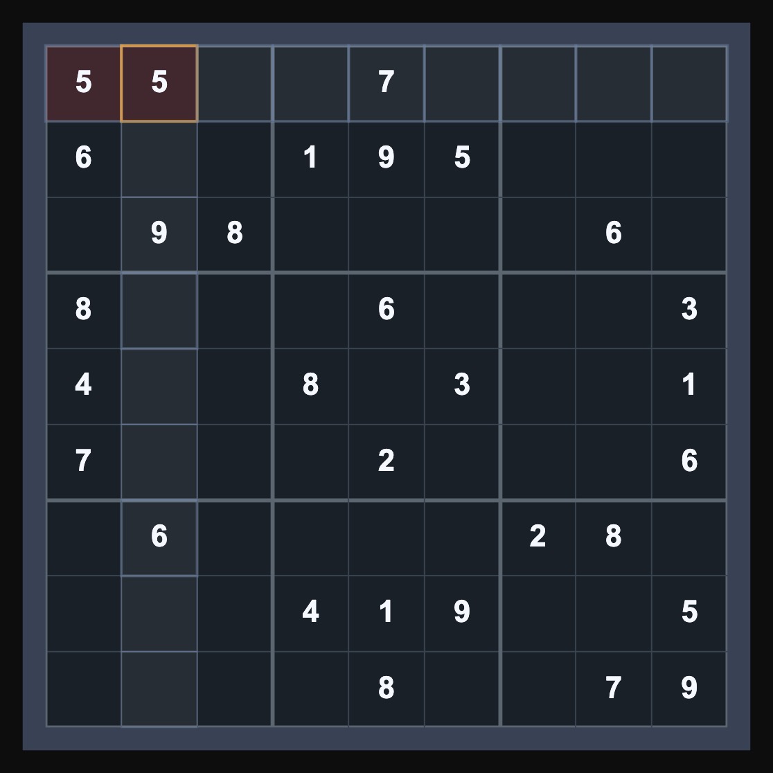 Invalid Sudoku