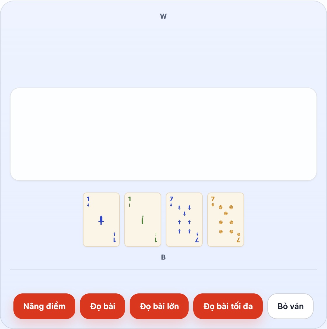 Bốn lá đặc biệt mạnh nhất trong Truco, xếp từ trái sang phải: 1 de Espada, 1 de Basto, 7 de Espada, 7 de Oro